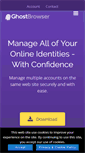 Mobile Screenshot of ghostbrowser.com